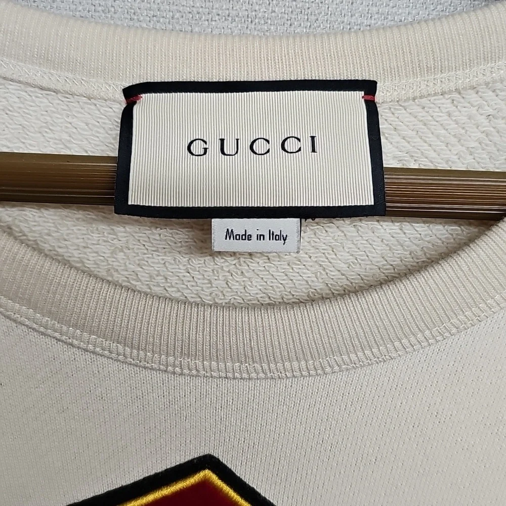 GUCCI SPLICED EMBRODIERY SPORT SWEATSHIRT BFPM-03-095